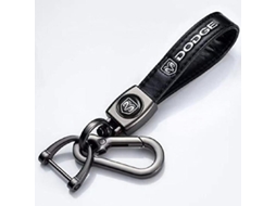 Chaveiro De Couro Com Logo De Marca De Carro Engate De Mola E Anel Compatível Com Principais Marcas Dodge