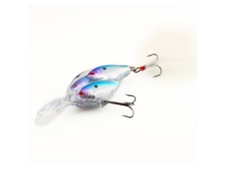Artificial Fake Bait (rocking School Of Fish, Crystal Feather) 9.7cm Blue Double Hook Three-fish Combined Lure