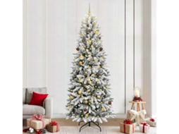 Vidaxl Árvore De Natal Artificial Branco 240 Cm