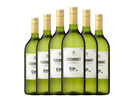 Vinho branco LE COCHONNET Chardonnay (1 L - 6 Unidades)