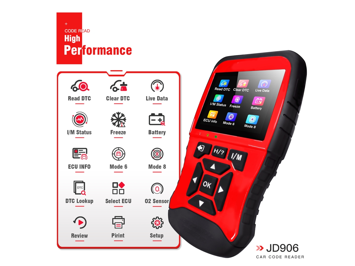 Jdiag Jd906 Obdⅱ Can Scanner Ferramenta De Diagnóstico Carro 1996+