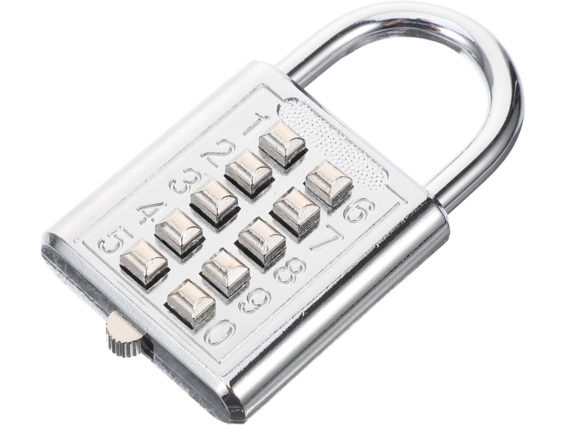 Cadeado Cabilock Com Teclado Numérico E Combinação De 10 Dígitos, Resistente Às Intempéries, Em Metal, Ideal Para