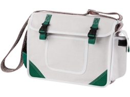 Bolsa de lona para mecânicos, com mais de 20 compartimentos para ferramentas e design ergonômico.