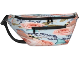 Bolsa de Ombro Tropicallife Unissex com Estampa Floral Rosa 38 X 25 9 19 Cm Flo Impermeável Design Pa