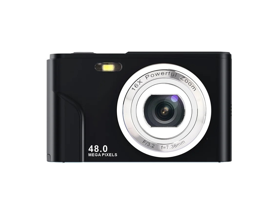 Câmera Digital Uhd 48mp Para Fotografia, Câmera De Vídeo Para Vlogs 1080p Com Tela De 2,4 Polegadas, Foco Automático Bestvite (preta)