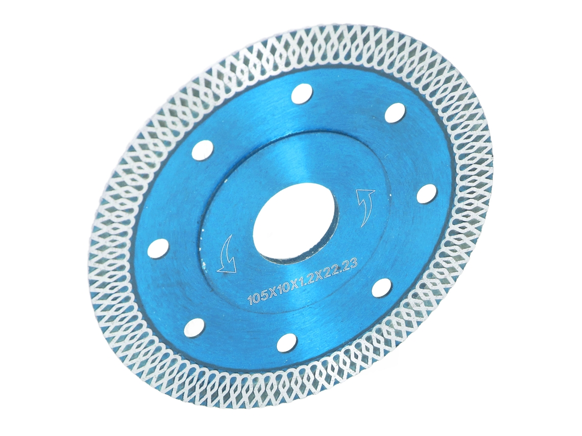 Hoja De Sierra Diamante 4in Para Cortar Azulejos Cerámica Granito Mármol Ladrillos Pulido Azul