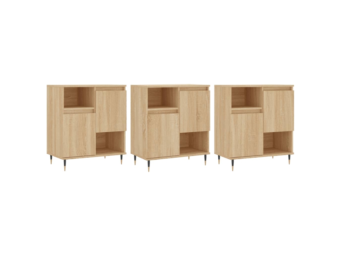 Sideboard, Sideboards Vidaxl Marrom Madeira Processada (n/a)