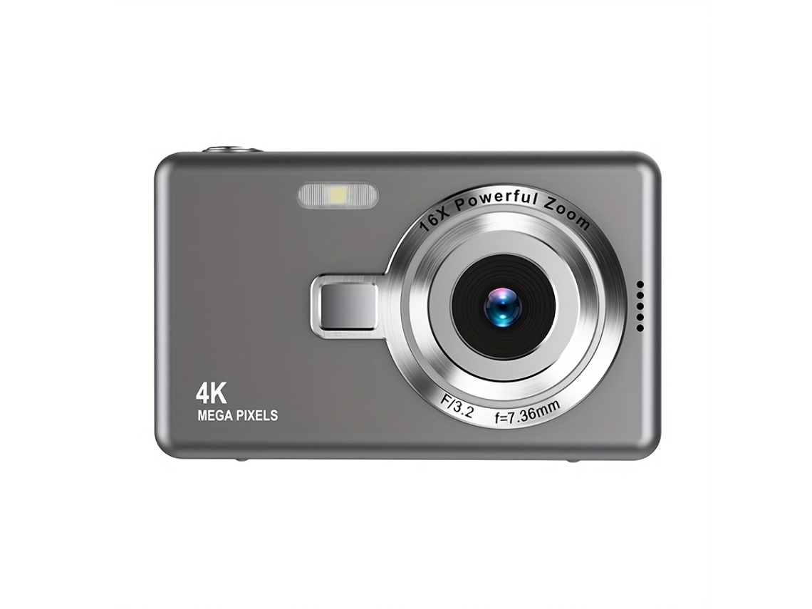 Câmera Digital Hd Câmera Digital Função De Foco Automático Cinza Brilvibera