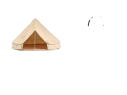 Tenda De Lona, Diâmetro De Cobertura De 4 M, Ventilação Para Chaminé, Capacidade Para 6 Pessoas, 4m Oem