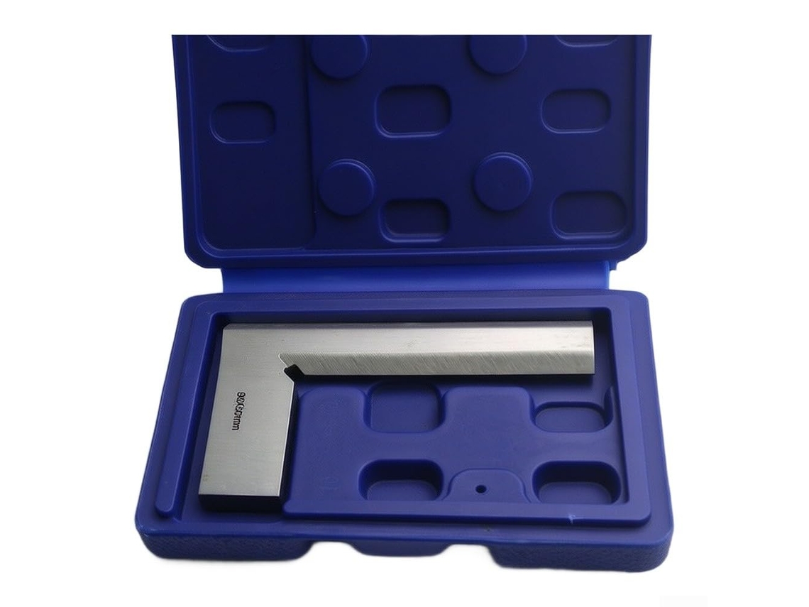 Esquadro De Medição Ângulo Reto 90 Graus Para Engenheiros Com Bordas Chanfradas Marcação E Corte Precisos, 80x 50mm 63x