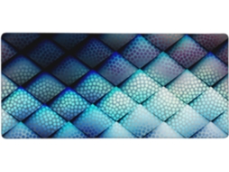 Mousepad Grande para Computador com Estampa Geométrica Azul Marinho e Base de Borracha Antiderrapante, 40 X 90