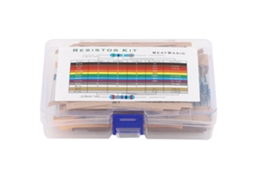 Kit de Resistências de Filme Metálico 1280 Peças 1r 10m 64 Modelos 1/4w Componentes Eletrônicos