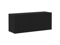 Conjunto 1 Armário De Parede Vidaxl Preto Derivados De Madeira (100 X 30 X 41 Cm)
