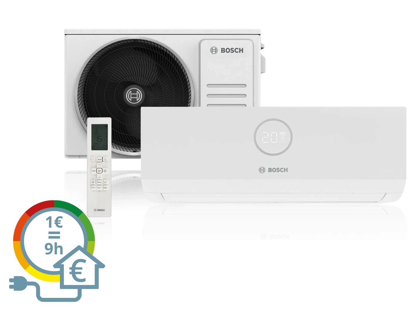 Ar Condicionado BOSCH 3000I 5.3 12 (36 m² - 18000 BTU - Branco)