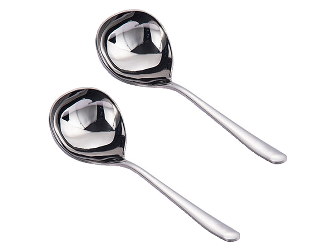 Colher Pequena para Molho em Aço Inoxidável Prato Prateado NEVEANCE
