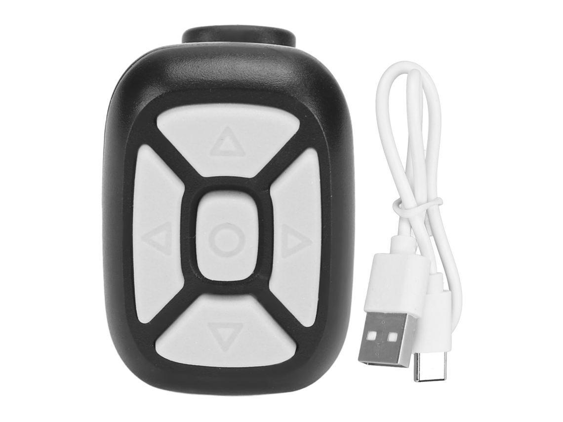 Controle remoto Bluetooth Slowmoose Page Turner para iPhone, smartphones e tablets preto