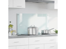 Vidaxl Painel De Cozinha Leite 90 X 50 Cm Vidro Temperado