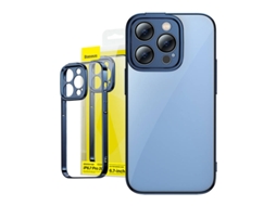 Conjunto De Capa De Proteção Baseus E Vidro Temperado Para Iphone 14 Pro Max Com Brilho