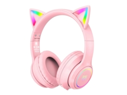 Fones de ouvido sem fio Bluetooth Onikuma B90 Hengrongshen com iluminação RGB