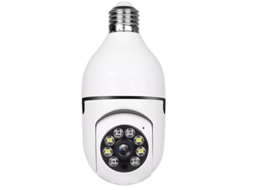 Câmera De Segurança Lâmpada Wifi 1080p Indoor Outdoor Com Visão Noturna E Sensor De Movimento Kfu