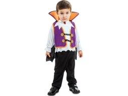 Fato de Bebé DISFRAZZES Vampiro Roxo (Tam: 6 a 12 meses)