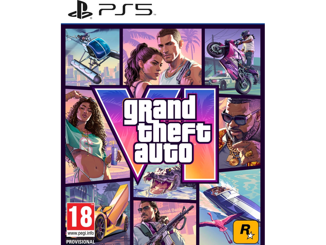 Pré-venda Jogo PS5 Grand Theft Auto VI (Código de Descarga na Caixa)