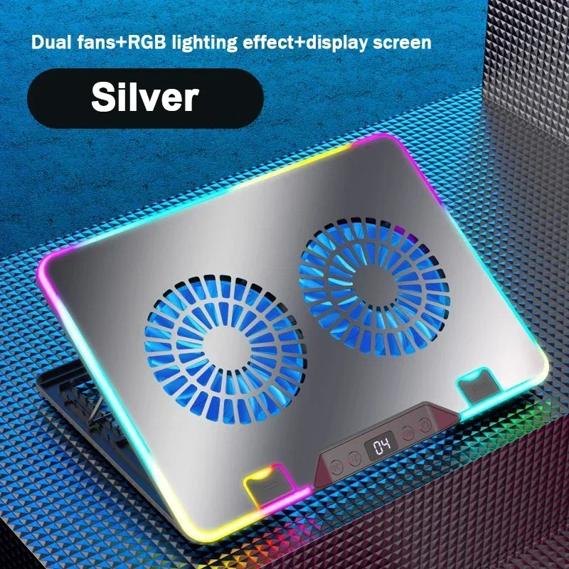 Suporte de Resfriamento MDUG com 2 Ventiladores para laptops de 11 a 17 polegadas