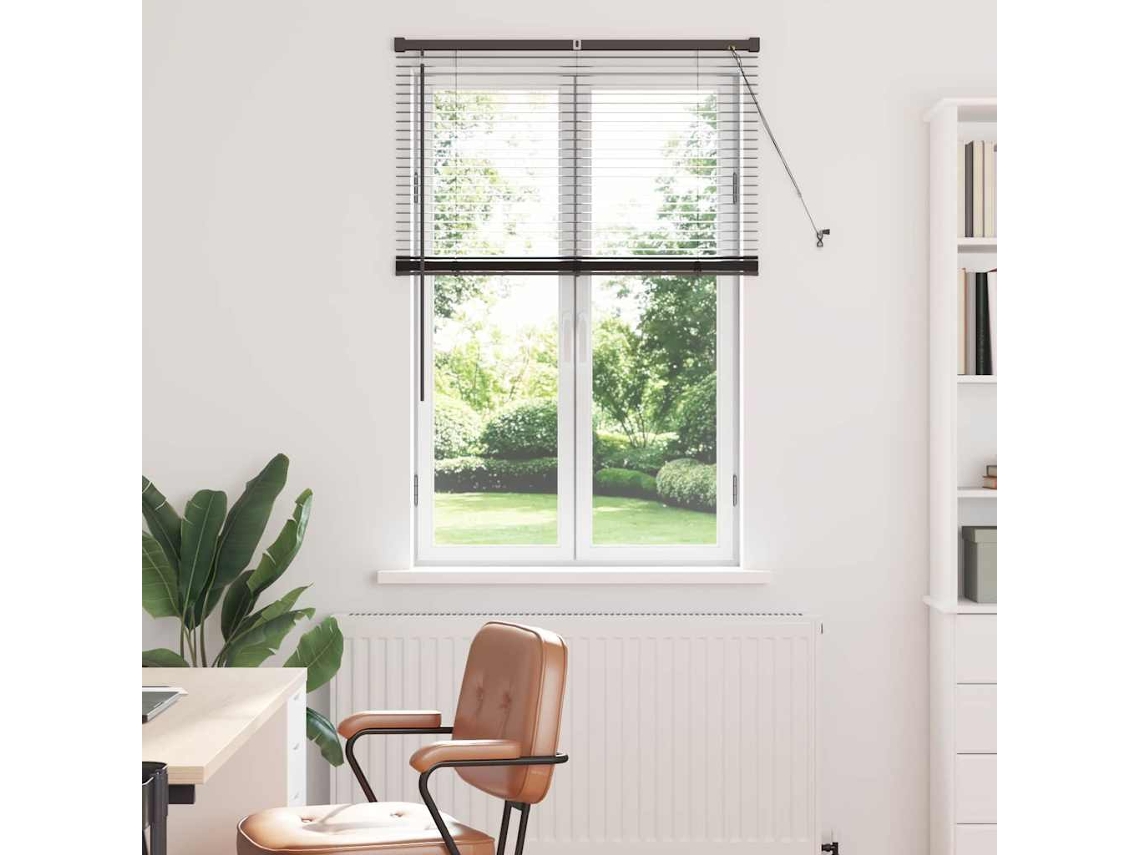 Vidaxl Persianas Venecianas Preto 130 X 95 Cm Alumínio