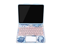 Teclado Mágico Para Ipad Pro 11 Polegadas (2018/2020/2021/2022), Retroiluminado, Rotativo, Bluetooth 5.3, Azul