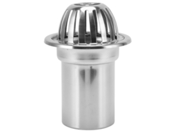 Ralo de Piso/telhado em Aço Inoxidável, Redondo, 4 Polegadas, Anti entupimento, para Uso Externo, Varanda, Tipo Balde de Chuva, Drenagem. AQUAFORGE