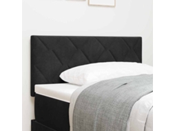Vidaxl Cabeceira Preto 100 Cm Veludo