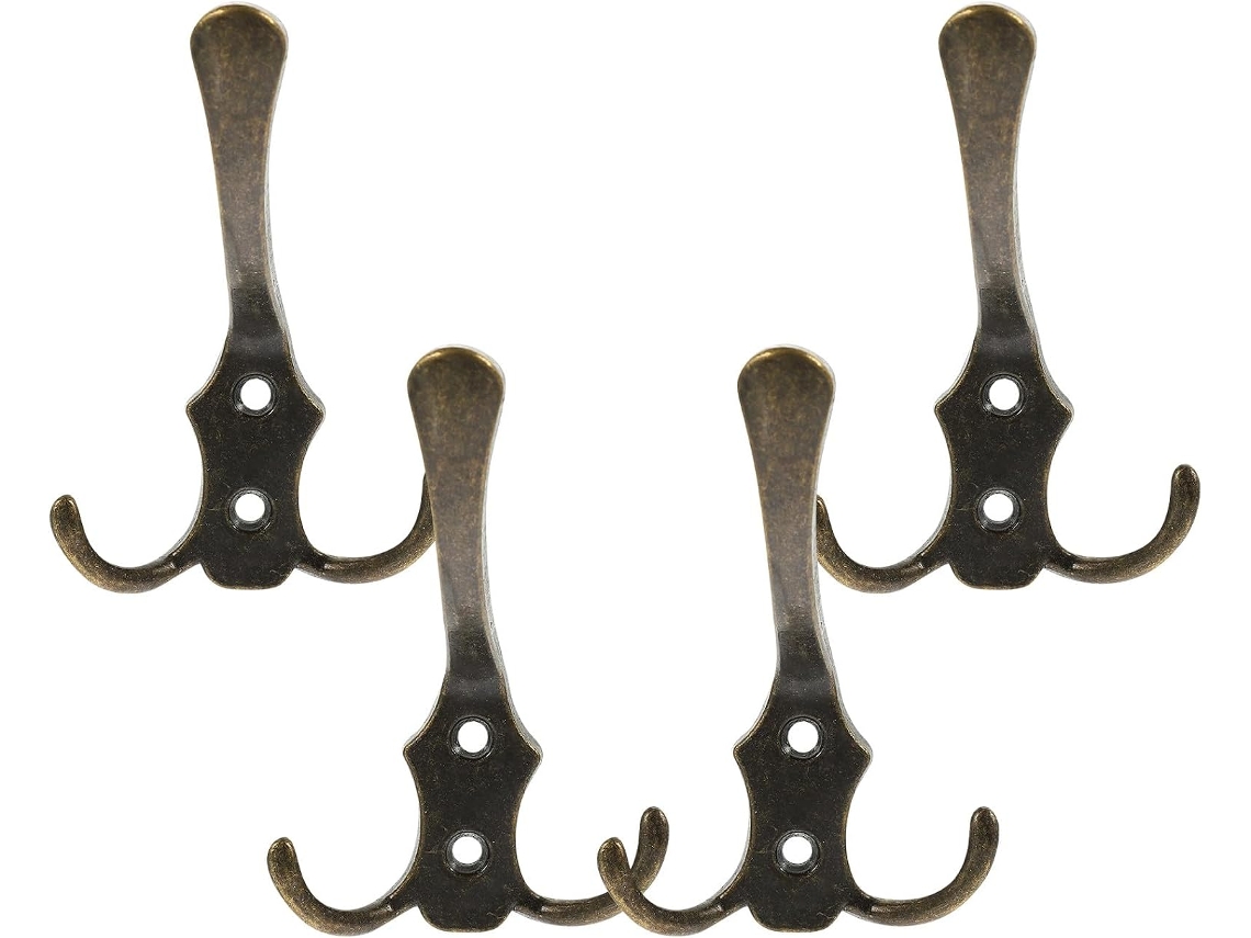 Conjunto De 4 Ganchos Metal Para Parede Com Parafusos, Da Vaguelly, Ideais Para Banheiro E Casa Resistentes Perfeitos