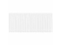 Maison Exclusive - Cortina De Renda Com Cortinas Branco 180 X 600 Cm Poliéster