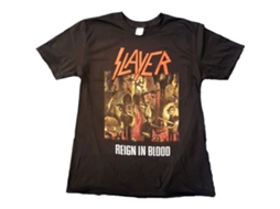 T-Shirt ROCK OFF Slayer - Reign In Blood Preto (Tamanho: M)