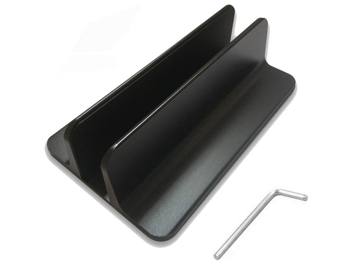 Suporte vertical para laptop ajustável para notebook dock de mesa com design espaçoso e proteção premium