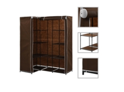 Conjunto 1 Wardrobe, Wardrobes Vidaxl Marrom Tecido (n/a)