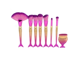 Pinceles de maquillaje profesionales (aplicación de base y rubor)