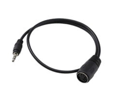 Cabo MIDI DIN de 5 pinos, macho estéreo TRS de 3,5 mm para macho DIN de 5 pinos, adaptador de áudio profissional premium Slowmoose (1/8 de polegada)
