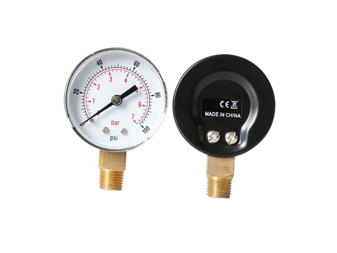 Manômetro De Pressão De Ar Comprimido Npt Bar Para Compressores, Fácil