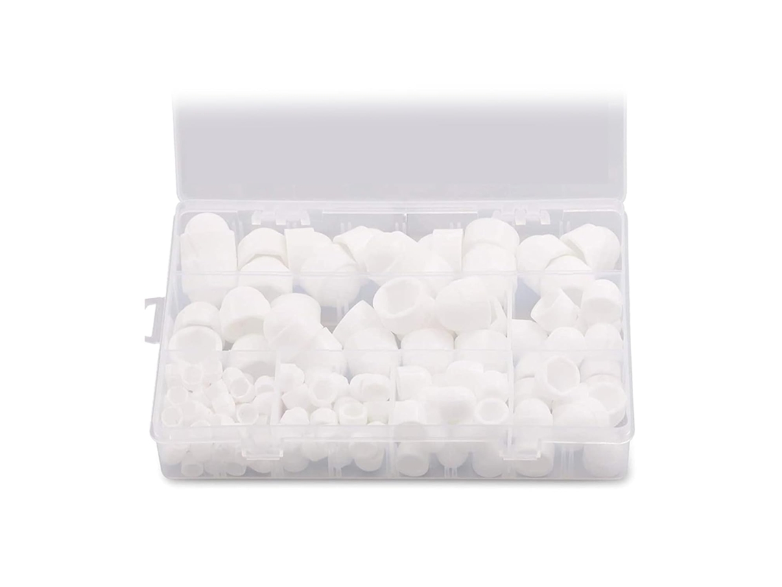 145 Insertos Roscados Com Tampas, Conjunto De Porcas Travamento, Porcas De Parafuso, Sextavadas Com Caixa De