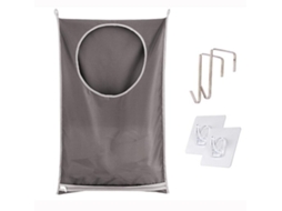 Lavajato - Cesto De Roupas Com Tampa - Cesto De Roupas 3 Compartimentos - Espaçoso - Plegável - Aço Inoxidável - 77 X 50 Cm - Varal De Roupa