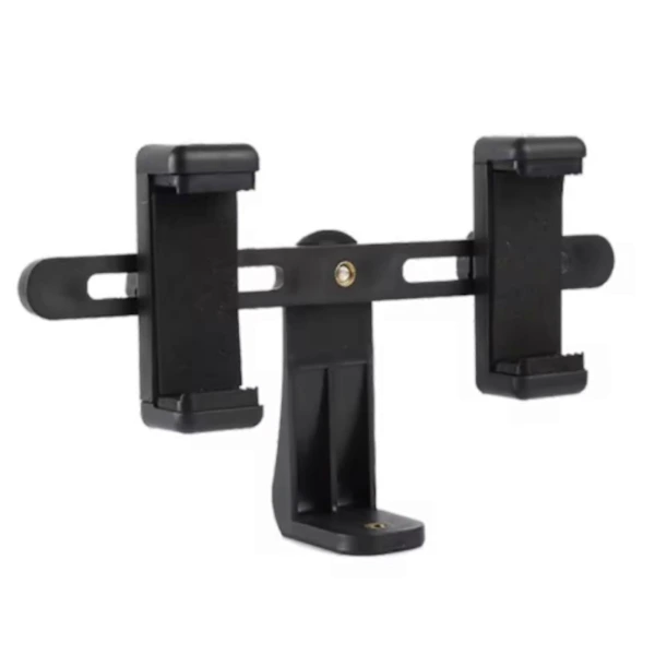 Suporte Duplo Para Celulares E Tablets, Fácil De Transportar, Com Rotação De 360 ​​graus, Ideal Para Casa, Escritório E Sala De Aula.