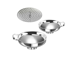 Funil De Cozinha Em Aço Inoxidável, Conjunto De 3 Peças, Boca Larga