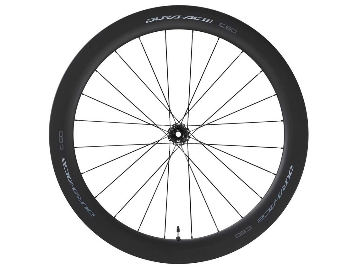 Roda Dianteira Tubular de Carbono para Estrada Dura Ace R9270 C60 Cl Disc Preto 12 X 100 Mmshimano