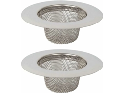 Conjunto De 2 Filtros De Pia Em Aço Inoxidável, Filtro De Ralo Em Aço Inoxidável, Filtro Para Pia, Banheiro E Lavatório