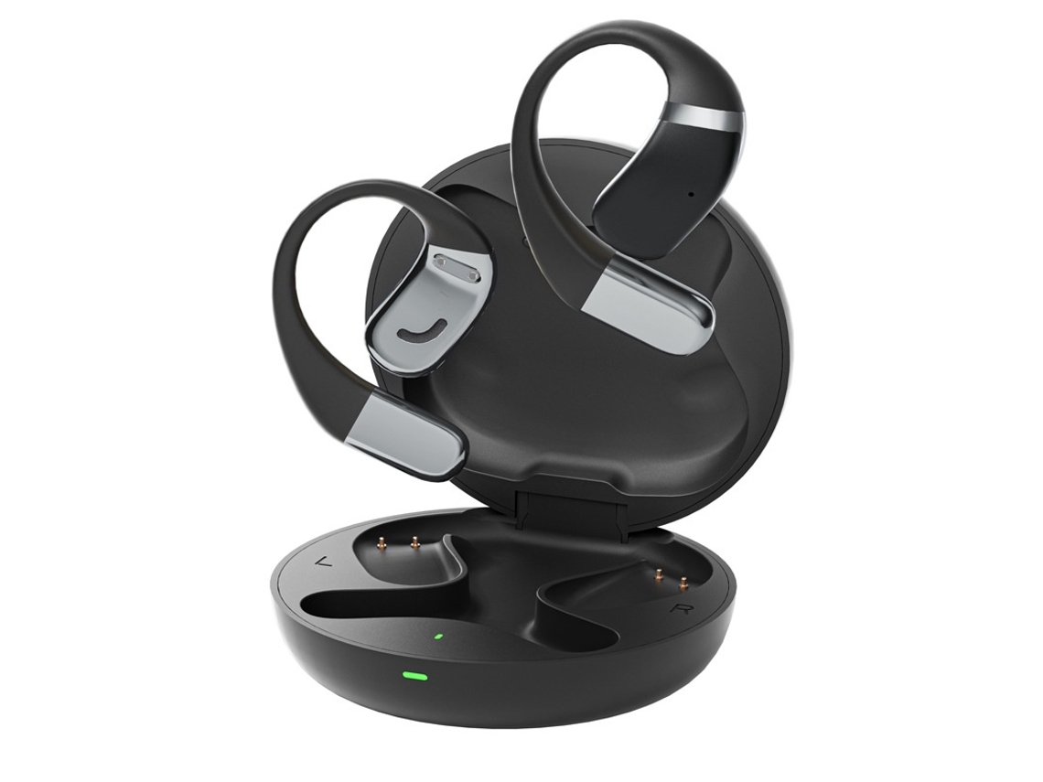Fones de Ouvido Bluetooth Abertos Bluetooth 5.4 Ipx5 À Prova D'água JIAPEI (preto)