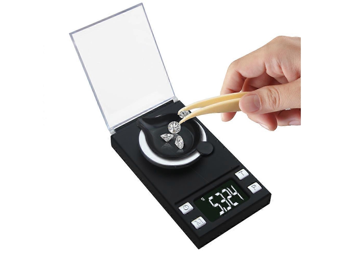 Balança de Joias AQUAFORGE de Alta Precisão, 100 G, com Visor LCD e Conexão USB
