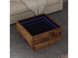 Vidaxl Mesa De Centro Madeira Antiga 50 X 50 X 30 Cm