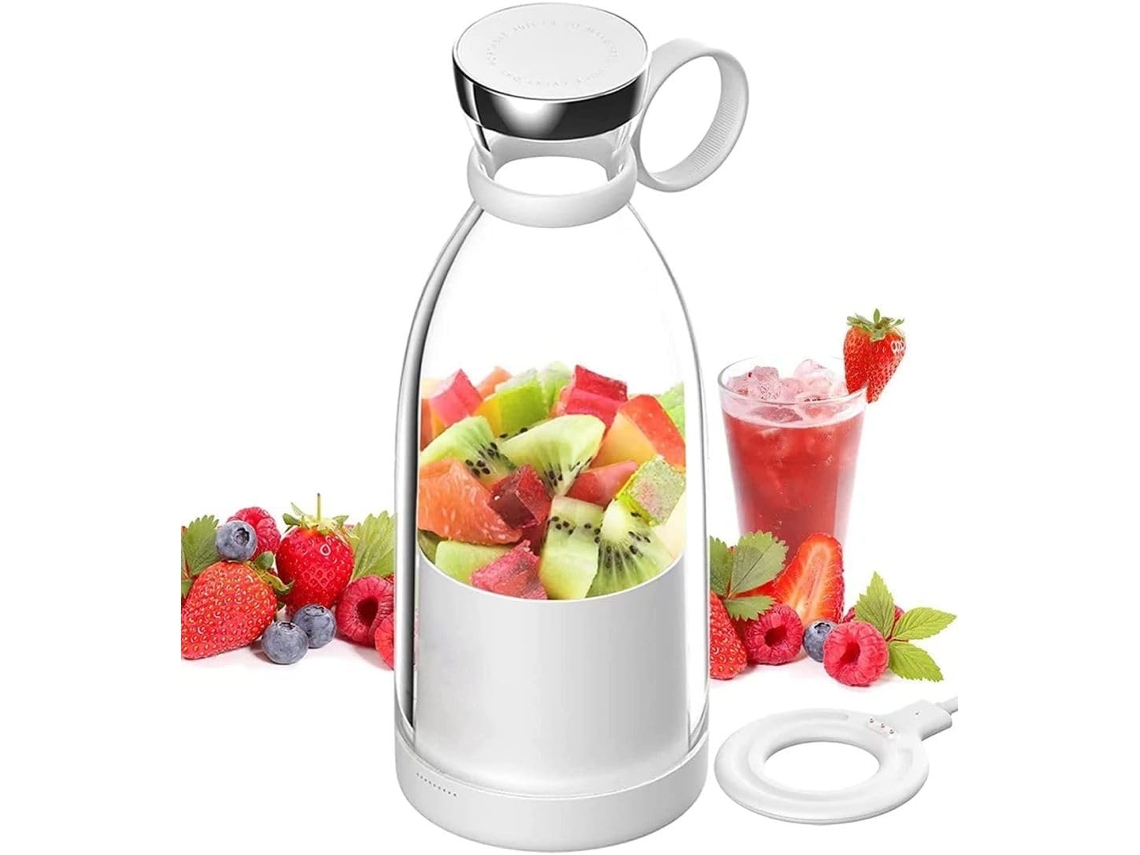 Liquidificador De Tamanho Pessoal, Liquidificador Portátil, Liquidificador Usb Alimentado Por Bateria Liptaptyn (branco)