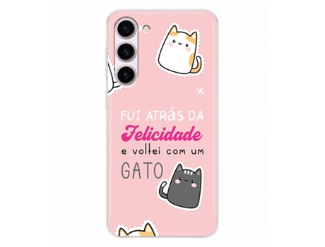 Capa THE CASES MARKET para Samsung Galaxy S23 Silicone Animais (Rosa)